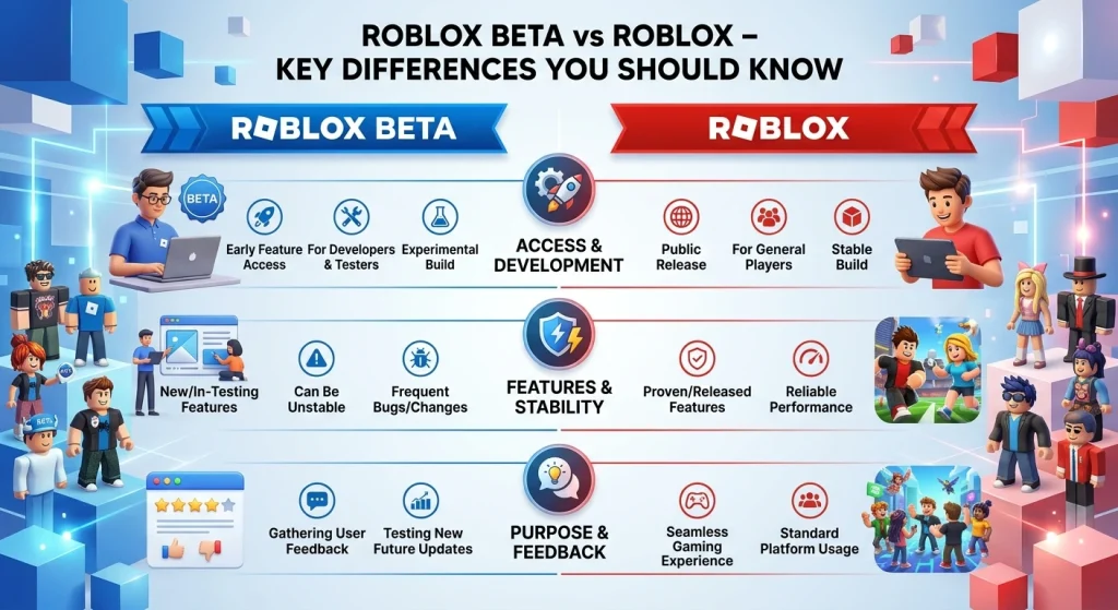 Roblox Beta vs Roblox key differences